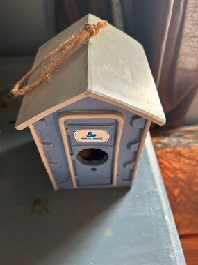 Portra-Birdie Blue Decorative Birdhouse
